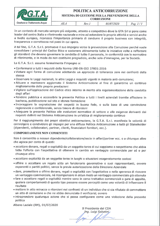 Politica-anticorruzione Politica-anticorruzione