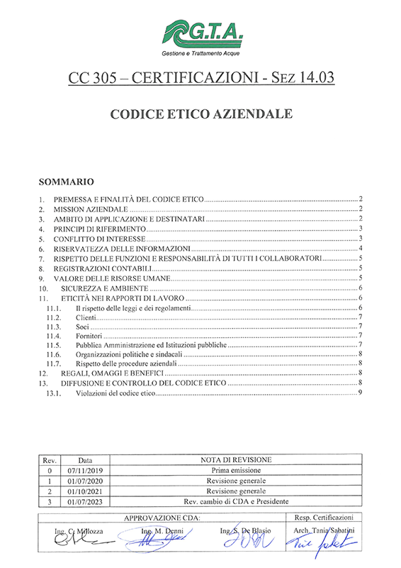 Codice etico 2023.07 Codice etico aziendale 2023.07