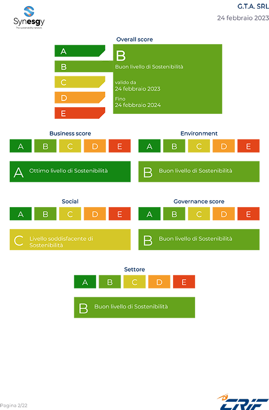Valutazione Synesgy 2023-1 Valutazione Synesgy 2023